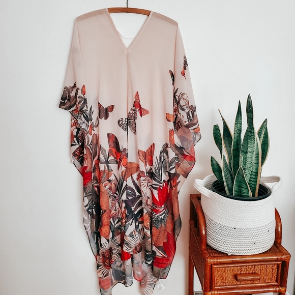 H&M Accessories - H&M butterfly floral kaftan